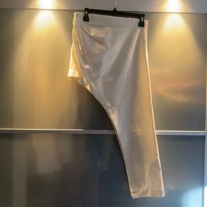 Zara assymetrical white skirt medium